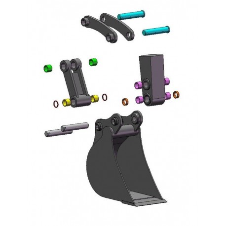 Kit godet JCB MICRO / MICRO PLUS  / MICRO T2 / MICRO T2 PLUS