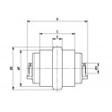 Galet inférieur KOMATSU PC20.7 / PC20MR1 / PC20MR2 / PC20MR3