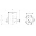 Galet inférieur KUBOTA KH151 / KH191 / KH191KDG