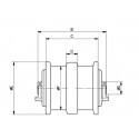 Galet inférieur KOBELCO SK020 / SK025 / SK025.2 / SK030