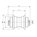 Galet inférieur IHI IMER 40G1 / 40GX2 / 40J / 40JX / IS40G