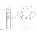 Barbotin CASE 420CT / 440CT / 445CT / TR270 / TR320 / TV380