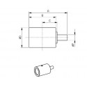 Galet supérieur JCB 8028ZTS / 8027Z / 803 / 8030ZTS / 8032Z / 8032ZTS / 8032ZZTS / 804PLUS