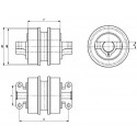 Galet inférieur PC60.7 / PC70.7 / PC70.8 / PC75.3 / PC78.5