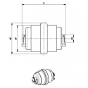 Galet inférieur JCB 802 / 802.4 / 802.7 / 8027Z