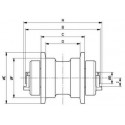 Galet inférieur KOMATSU PC10.1 / PC10.2 / PC10.3 / PC10.6 / PC10.7 / PC12UU1