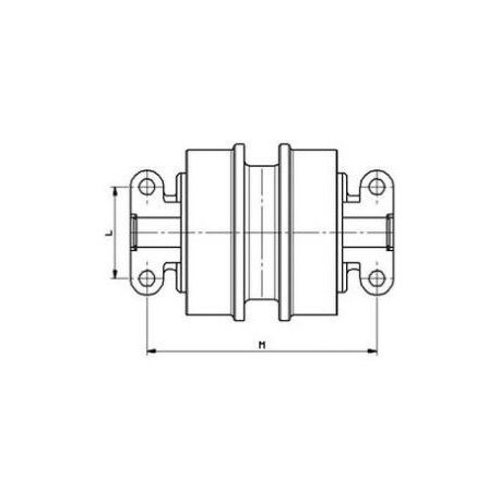 Galet inférieur BITELLI BB370C / PANTERA SF210