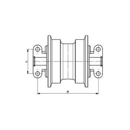 Galet inférieur ATLAS TEREX 1205 / TC125 / TC210