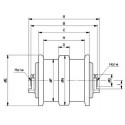 Galet inférieur VOLVO EC55 / EC55B / EC55C