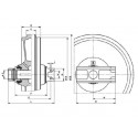 Roue folle HITACHI EX60.2 / EX60.3 / EX60LC3 / EX75UR